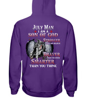 Load image into Gallery viewer, July Man Son Of God Birthday Meaningful Gift For Men Hoodie
