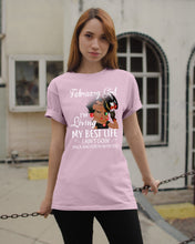 Load image into Gallery viewer, Betty Boop February Girl Living My Best Life Birthday Meaningful Gift Guys Tee
