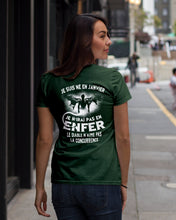 Load image into Gallery viewer, Je Suis Né El En   Jarvier   Enfer Le Diable N Aime Pas Birthday Gift Ladies Tee
