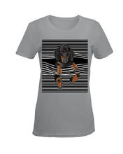 Load image into Gallery viewer, Dachshund Striped In My Heart Special Custom Design Ladies Tee
