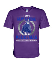 Load image into Gallery viewer, I Can't Stay At Home I'm A Policeman Unique Custom Design Guys V-Neck
