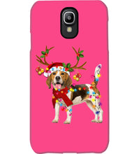 Load image into Gallery viewer, Beagle Gorgeous Reindeer Xmas Lights Gift For Dog Lovers Phone case
