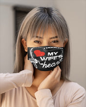 Load image into Gallery viewer, I Hooked My Wifes Heart Gift For Fishing Lovers Cloth Face Mask

