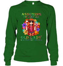 Load image into Gallery viewer, I Am Just An Old Lady Was Your First Mistake Hippie Unisex Long Sleeve
