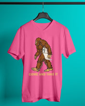 Load image into Gallery viewer, Bigfoot Come And Take It Simple Custom Design Guys V-Neck
