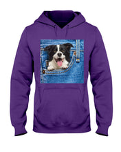 Load image into Gallery viewer, Border Collie In Denim Pocket Gift For Dog Lovers Hoodie

