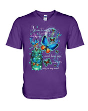 Load image into Gallery viewer, Butterfly Close My Eyes And Hug You Gift For Women Guys V-Neck
