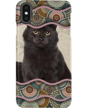Load image into Gallery viewer, Lovely Phone Case Cute Black Cat Boho Pattern Gift For Cat Lovers Phone case

