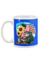 Load image into Gallery viewer, Black Phone Case With Pig Sunflower Gift For Pig Lovers Mug
