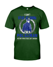 Load image into Gallery viewer, I Can't Stay At Home I'm A Policeman Unique Custom Design Guys Tee
