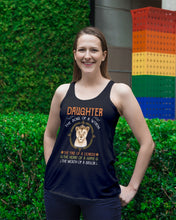 Load image into Gallery viewer, Daughter The Soul Of Witch The Fire Of Lioness Ladies Flowy Tank
