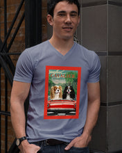 Load image into Gallery viewer, Cavalier Happy Holiday Gift For Dog Lovers Guys V-Neck
