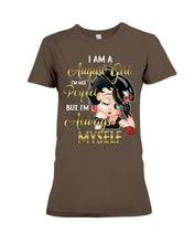 Load image into Gallery viewer, Birthday Gift For August Girl She’s Perfect But She Always Herself Ladies Tee

