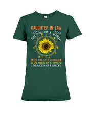 Load image into Gallery viewer, Daughter-in-law A Soul Of A Witch Fire Of A Lioness Ladies Tee
