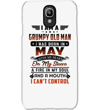 Load image into Gallery viewer, I'm A Grumpy Old Man I Was Born In May With My Heart Phone case
