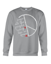 Load image into Gallery viewer, Image All The People Living Life In Peace Custom Design For Friends Sweatshirt
