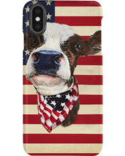 Load image into Gallery viewer, Lovely Phone Case With America Flag Face Gift For Cow Lovers Phone case
