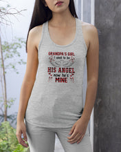 Load image into Gallery viewer, Grandpa's Girl I Used To Be His Angel Gift For Men Ladies Flowy Tank
