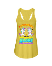 Load image into Gallery viewer, Camping Partners Because Going Crazy Alone Is Just Not As Much Fun Ladies Flowy Tank
