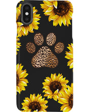Load image into Gallery viewer, Dog Paw Sunflower  Special Custom Design For Dog Lovers Phone case
