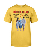 Load image into Gallery viewer, Daughter In Law's Best Friend Son's Best Partner In Crime Gift For Mom In Law Guys Tee
