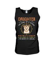 Load image into Gallery viewer, Daughter The Soul Of Witch The Fire Of Lioness Unisex Tank Top
