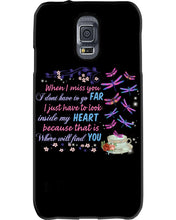 Load image into Gallery viewer, Butterflies When I Miss You I Just Have To Look Inside My Heart Gift For Lover Phone case
