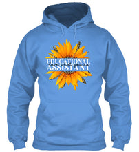 Load image into Gallery viewer, Educational Assistant Sunflower  Unique Custom Design  For Personalized Job Gift Hoodie
