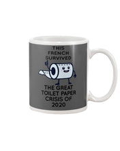 Load image into Gallery viewer, French Survived The Great Toilet Paper Crisis Of 2020 For Personalized Nation Gift Mug
