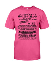 Load image into Gallery viewer, A Spoiled Husband Of November      Freaking Awesome Wife For Birthday Gift Guys Tee
