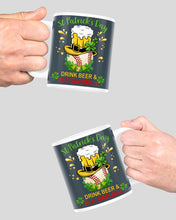 Load image into Gallery viewer, Baseball Drink Beer Day St Patrick's Day Gift For Baseball Lovers Mug
