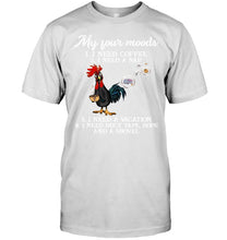 Load image into Gallery viewer, I Need Coffee A Nap A Vacation Duct Tape Hope And A Showel Guys Tee
