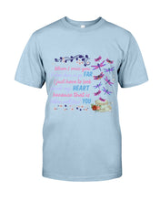 Load image into Gallery viewer, Butterflies When I Miss You I Just Have To Look Inside My Heart Gift For Lover Guys Tee
