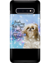 Load image into Gallery viewer, Angels And Shih Tzu Are Not Different Gift For Dog Lovers Phone case
