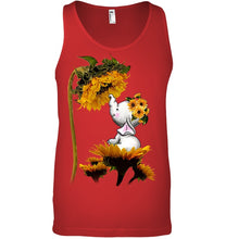 Load image into Gallery viewer, Elephant Sunflower Special Custom Design For Cute Girls Unisex Tank Top
