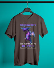 Load image into Gallery viewer, Everything Hurt And You Want Me To Smile Trending Guys V-Neck
