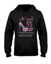 Load image into Gallery viewer, Je Suis Nee En 55 Je Ne Suis Peut-Être Pas Birthday Gift For Grandma Hoodie
