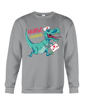 Load image into Gallery viewer, Funny Nurse Saurus Gifts For Nurse Lovers Sweatshirt
