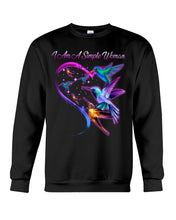 Load image into Gallery viewer, Hummingbirds Heart Shaped I Am A Simple Woman Gift For Mom Sweatshirt
