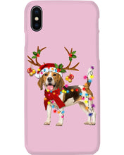 Load image into Gallery viewer, Beagle Gorgeous Reindeer Xmas Lights Gift For Dog Lovers Phone case
