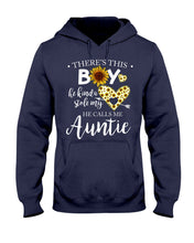 Load image into Gallery viewer, Lovely Nephew And Auntie Family Sunflower Design Hoodie
