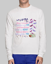 Load image into Gallery viewer, Butterflies When I Miss You I Just Have To Look Inside My Heart Gift For Lover Unisex Long Sleeve
