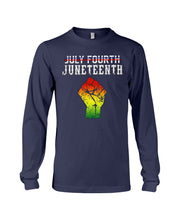 Load image into Gallery viewer, Juneteenth Happy Independence Day Meaningful Gift For Men Unisex Long Sleeve
