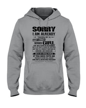 Load image into Gallery viewer, I'm Already Taken By November Sexy Crazy Girl For Birthday Gift Hoodie
