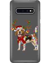 Load image into Gallery viewer, Beagle Gorgeous Reindeer Xmas Lights Gift For Dog Lovers Phone case
