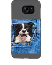 Load image into Gallery viewer, Border Collie In Denim Pocket Gift For Dog Lovers Phone case
