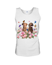 Load image into Gallery viewer, Gift For Dog LoversChesapeake Bay Retriever With Peonies Unisex Tank Top
