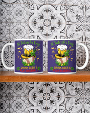 Load image into Gallery viewer, Baseball Drink Beer Day St Patrick's Day Gift For Baseball Lovers Mug
