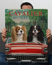 Load image into Gallery viewer, Cavalier Happy Holiday Gift For Dog Lovers Matte Canvas
