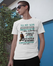 Load image into Gallery viewer, Look Right Beside You Eagle Mom Gift For Son Guys Tee
